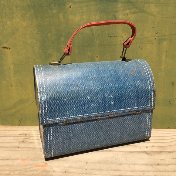 1970’s Patterned *Sleepy Dog* Metal Lunchpail~ - Picture 2 of 6